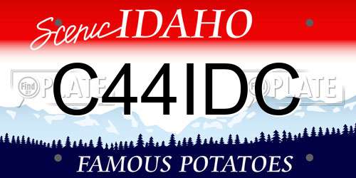 C44IDC Idaho License Plate