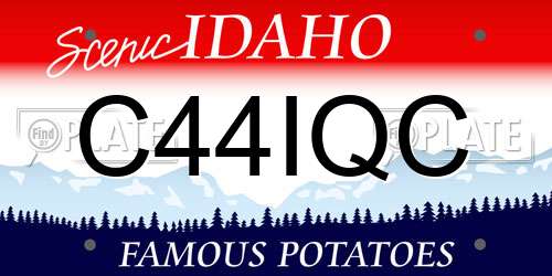 C44IQC Idaho License Plate