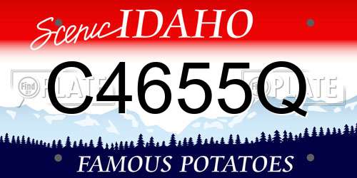 C4655Q Idaho License Plate
