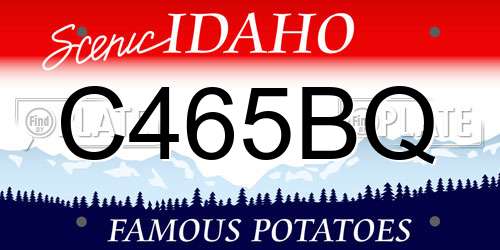 C465BQ Idaho License Plate