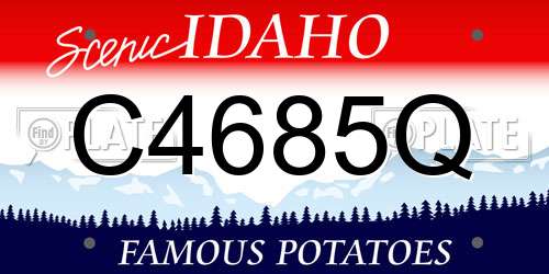 C4685Q Idaho License Plate
