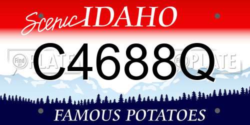 C4688Q Idaho License Plate