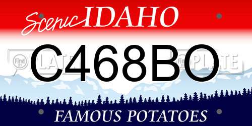 C468BO Idaho License Plate