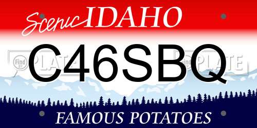C46SBQ Idaho License Plate