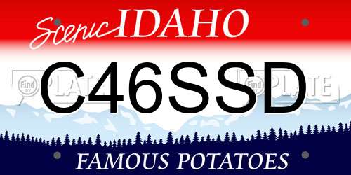 C46SSD Idaho License Plate