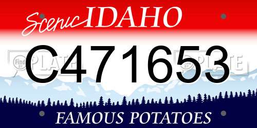 C471653 Idaho License Plate