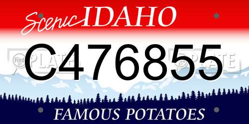 C476855 Idaho License Plate