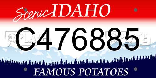C476885 Idaho License Plate