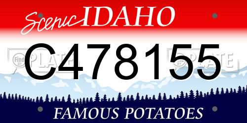 C478155 Idaho License Plate