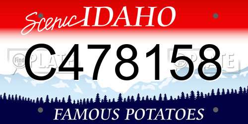 C478158 Idaho License Plate