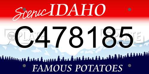 C478185 Idaho License Plate