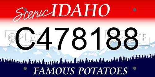 C478188 Idaho License Plate