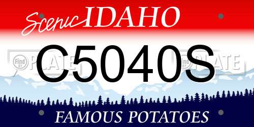 C5040S Idaho License Plate