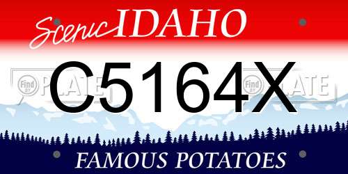 C5164X Idaho License Plate