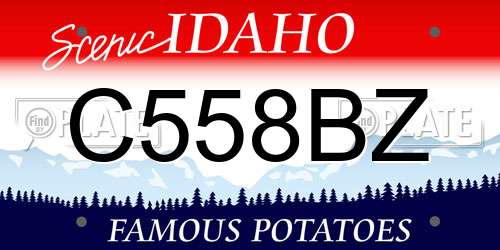 C558BZ Idaho License Plate