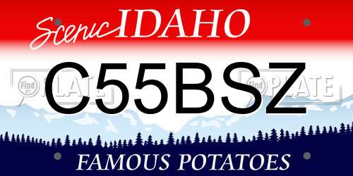 C55BSZ Idaho License Plate