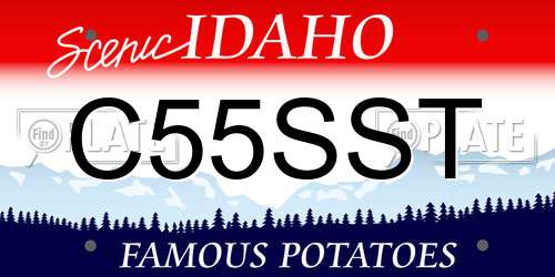 C55SST Idaho License Plate