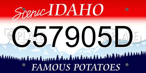 C57905D Idaho License Plate