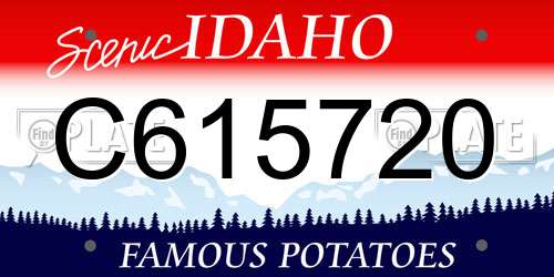 C615720 Idaho License Plate