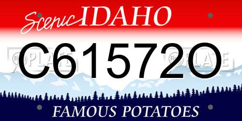 C61572O Idaho License Plate
