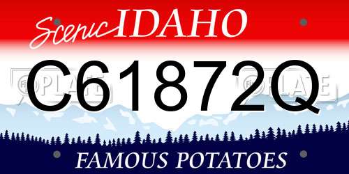 C61872Q Idaho License Plate