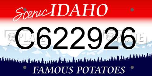 C622926 Idaho License Plate
