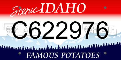 C622976 Idaho License Plate