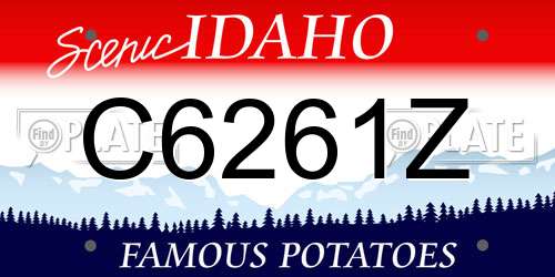 C6261Z Idaho License Plate