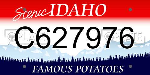 C627976 Idaho License Plate