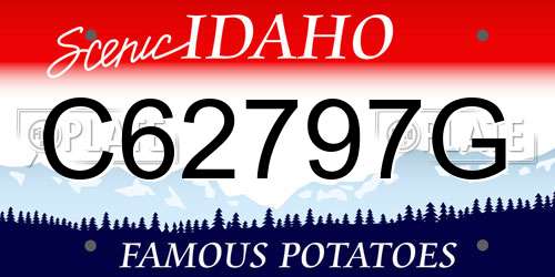 C62797G Idaho License Plate