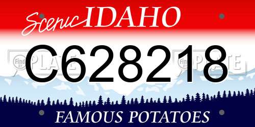 C628218 Idaho License Plate