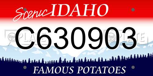 C630903 Idaho License Plate