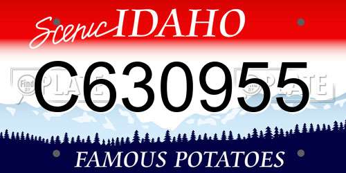 C630955 Idaho License Plate