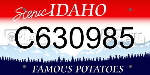 C630985 Idaho License Plate