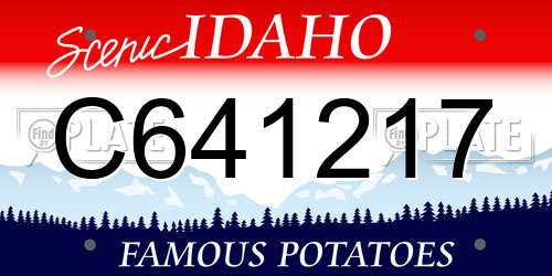 C641217 Idaho License Plate