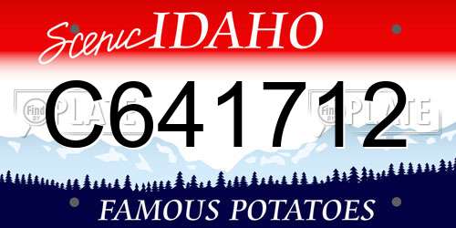 C641712 Idaho License Plate