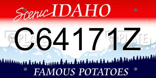 C64171Z Idaho License Plate