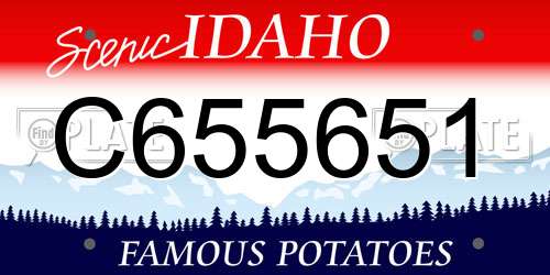C655651 Idaho License Plate