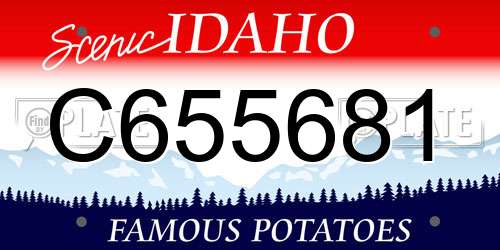 C655681 Idaho License Plate