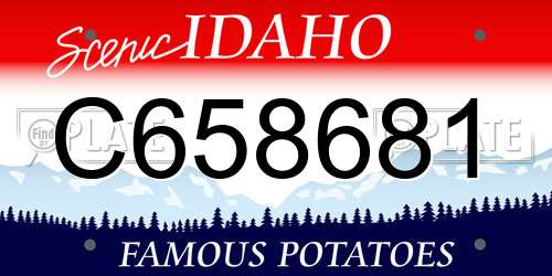 C658681 Idaho License Plate