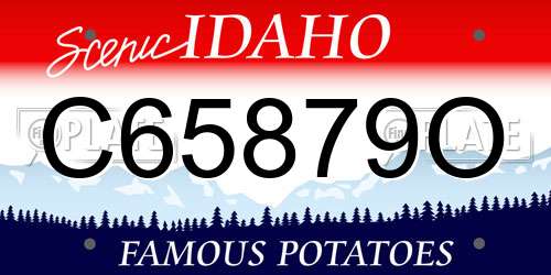 C65879O Idaho License Plate
