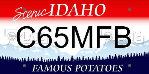 C65MFB Idaho License Plate