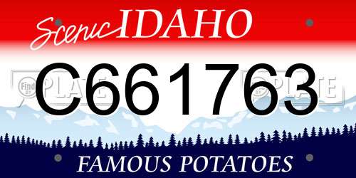 C661763 Idaho License Plate