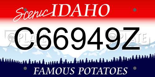 C66949Z Idaho License Plate