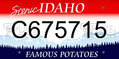 C675715 Idaho License Plate
