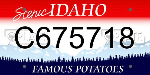 C675718 Idaho License Plate