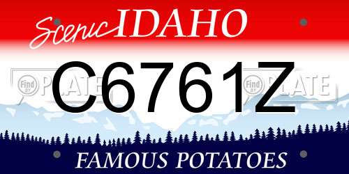 C6761Z Idaho License Plate