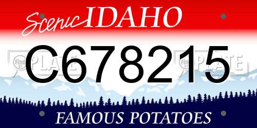 C678215 Idaho License Plate