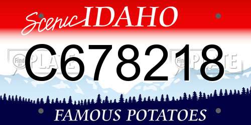 C678218 Idaho License Plate