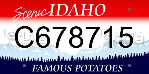 C678715 Idaho License Plate